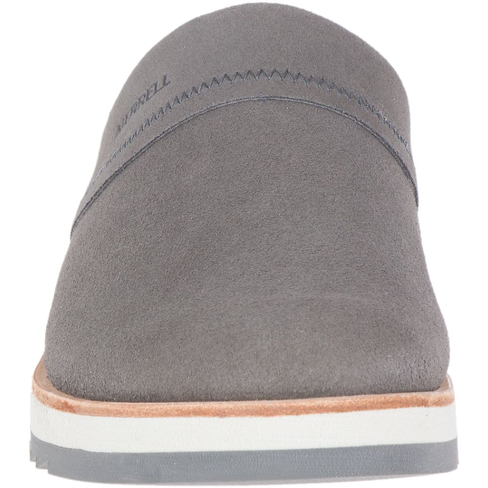 Merrell Juno Clog Suede Cipő Női Szürke | ME0860-HU