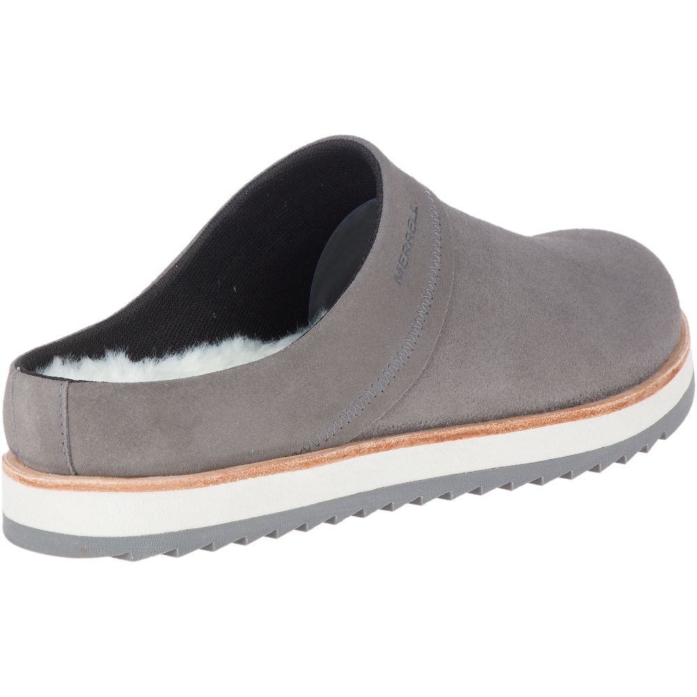 Merrell Juno Clog Suede Cipő Női Szürke | ME0860-HU