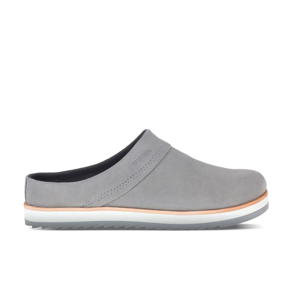 Merrell Juno Clog Suede Cipő Női Szürke | ME0860-HU