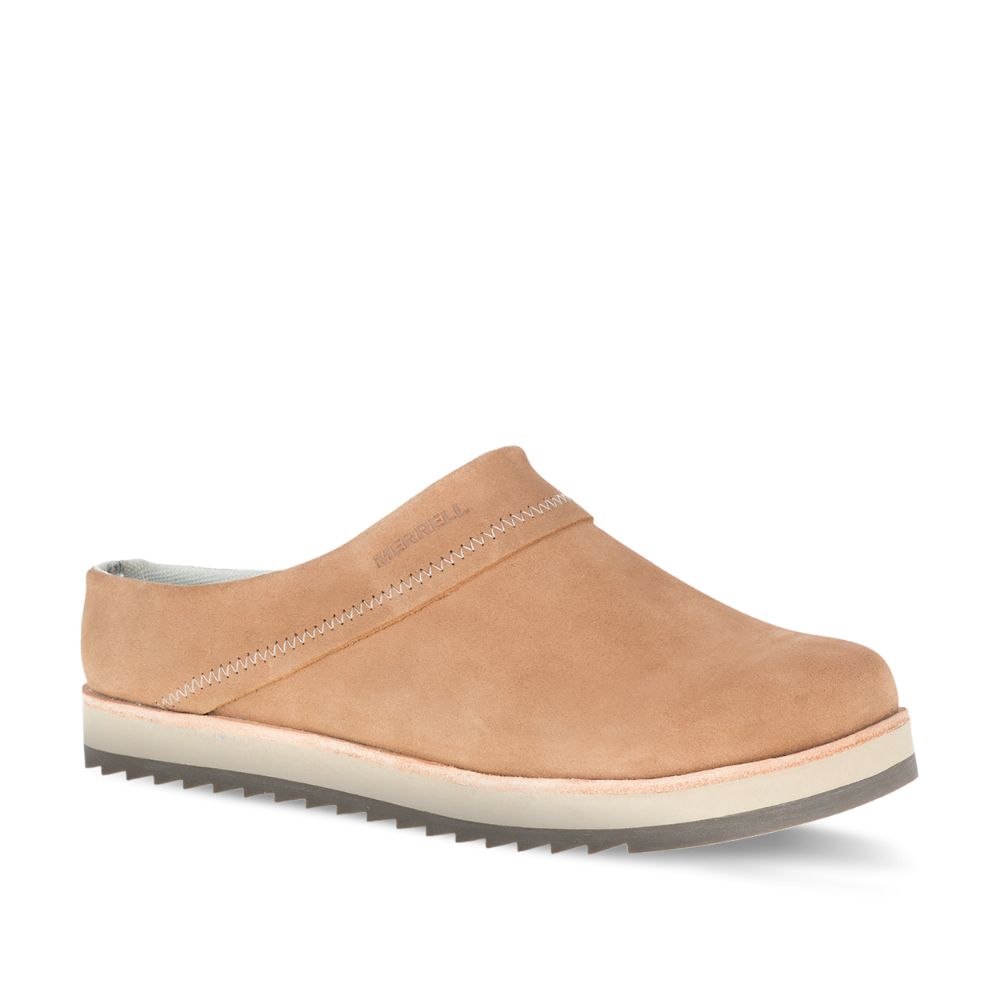 Merrell Juno Clog Suede Slip On Női Barna | ME0994-HU