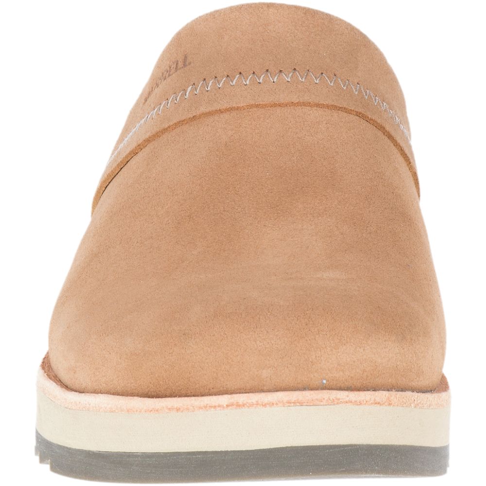 Merrell Juno Clog Suede Slip On Női Barna | ME0994-HU