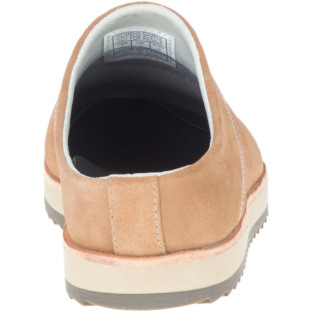 Merrell Juno Clog Suede Slip On Női Barna | ME0994-HU