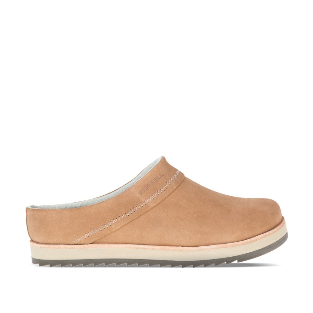 Merrell Juno Clog Suede Slip On Női Barna | ME0994-HU