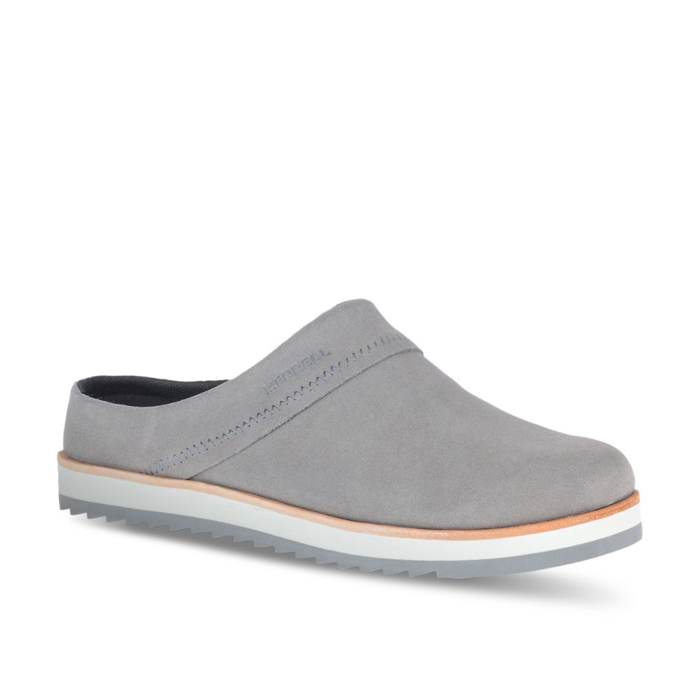 Merrell Juno Clog Suede Slip On Női Szürke | ME0993-HU