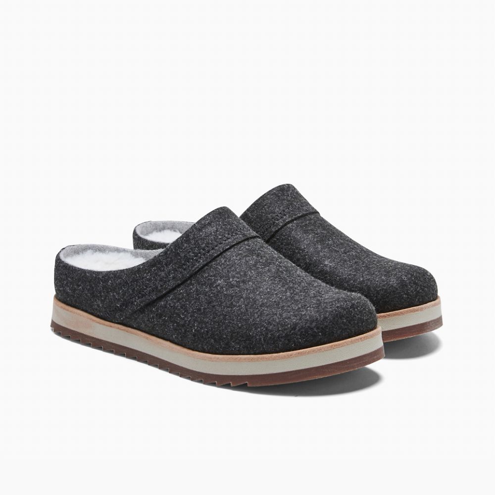 Merrell Juno Clog Wool Cipő Női Fekete | ME0861-HU