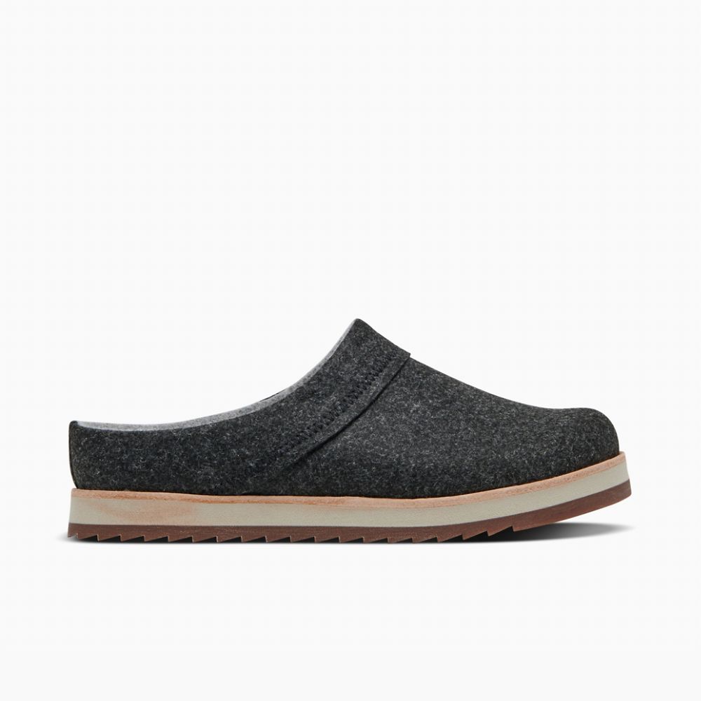 Merrell Juno Clog Wool Cipő Női Fekete | ME0861-HU