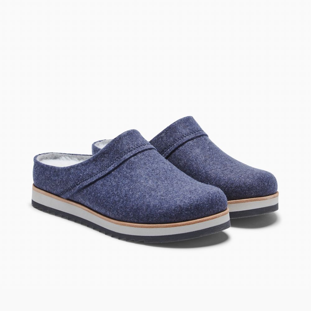 Merrell Juno Clog Wool Slip On Női Sötétkék | ME0996-HU