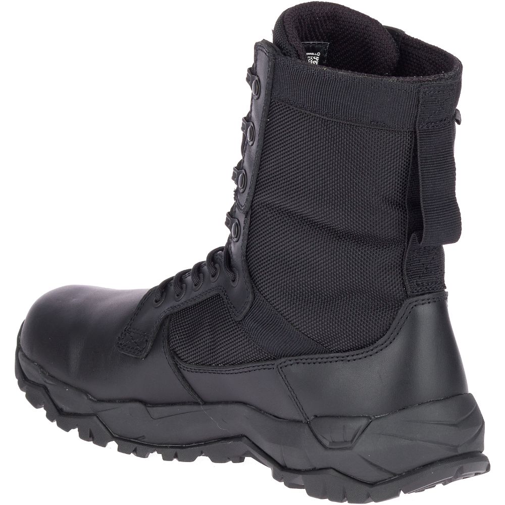 Merrell MQC Patrol Wide Width Waterproof Vízálló Bakancs Férfi Fekete | ME0504-HU