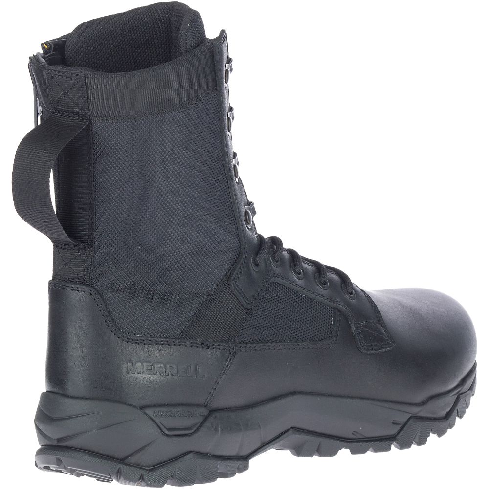 Merrell MQC Patrol Zip Csizma Férfi Fekete | ME0148-HU