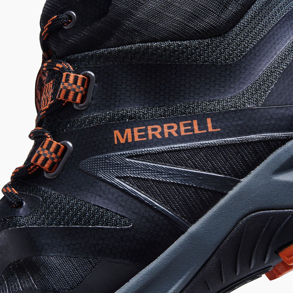 Merrell MQM Flex 2 Mid GORE-TEX® Csizma Férfi Fekete | ME0150-HU