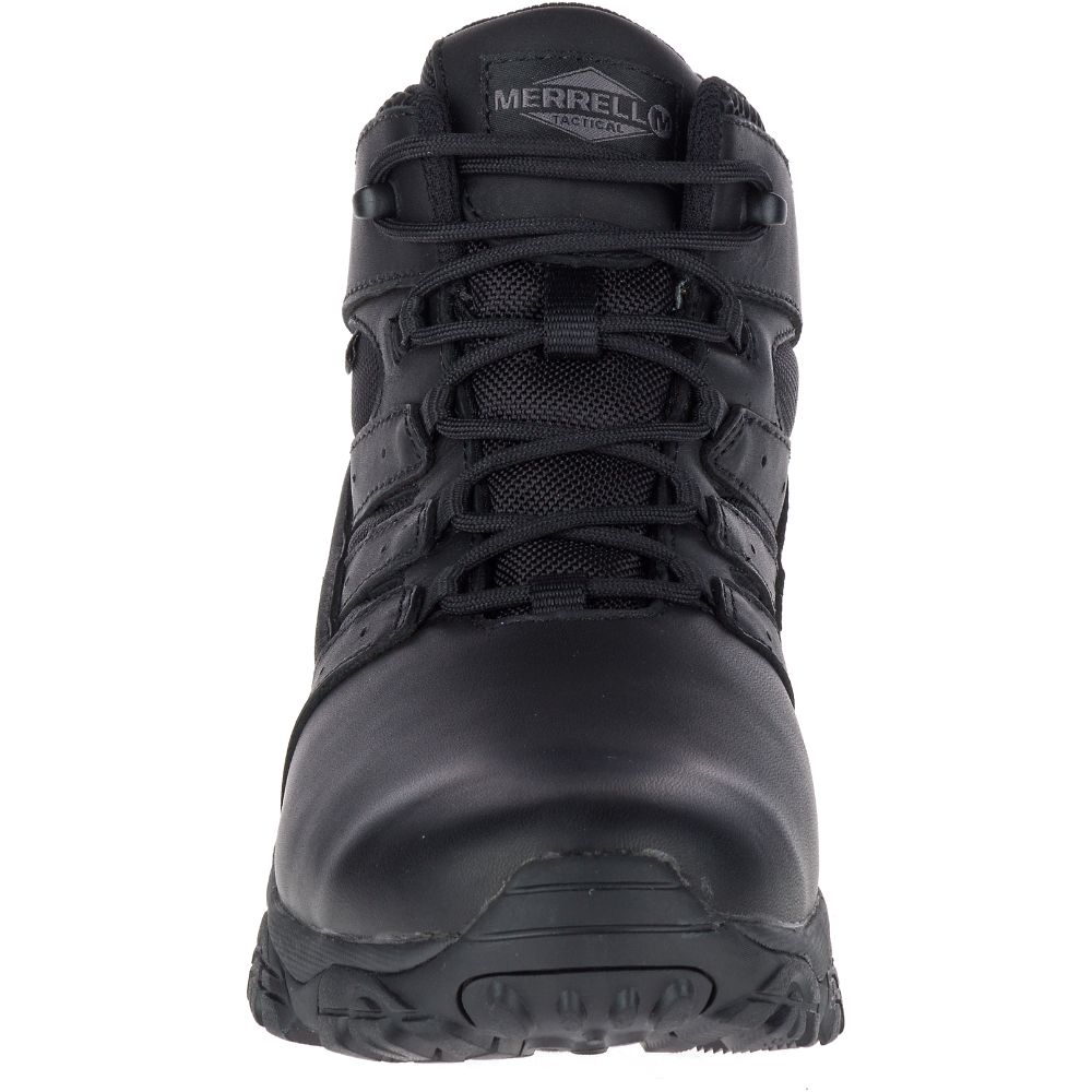 Merrell Moab 2 Mid Tactical Response Waterproof Csizma Férfi Fekete | ME0140-HU