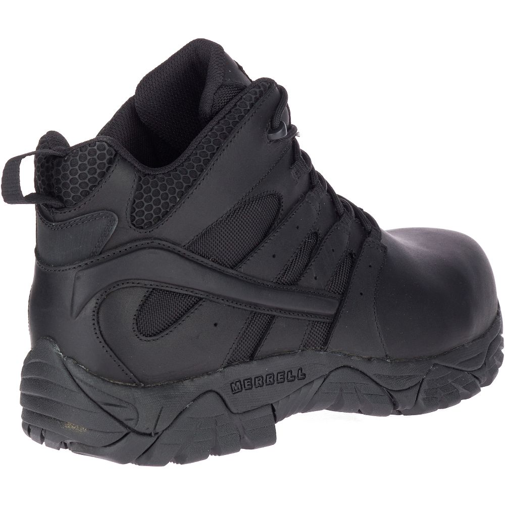 Merrell Moab 2 Mid Tactical Response Waterproof Vízálló Bakancs Férfi Fekete | ME0479-HU