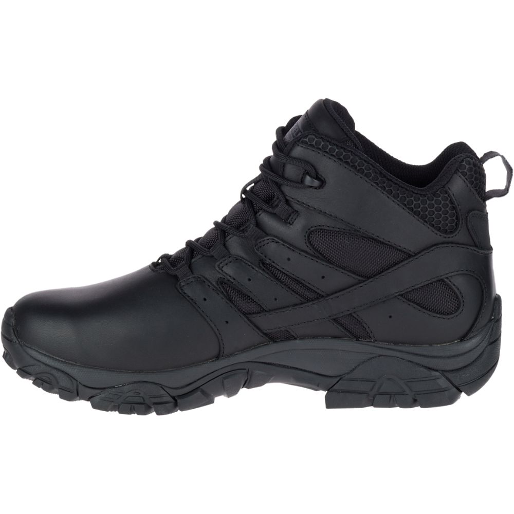 Merrell Moab 2 Mid Tactical Response Wide Width Waterproof Csizma Férfi Fekete | ME0141-HU