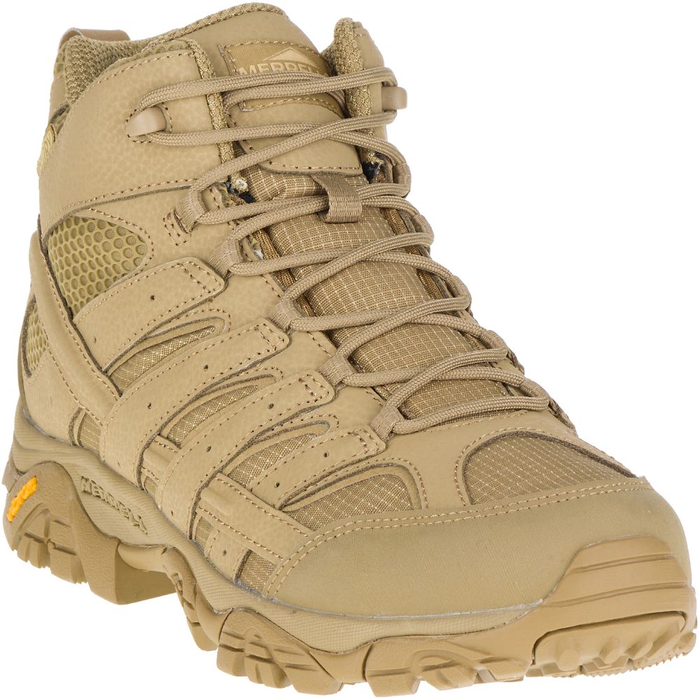 Merrell Moab 2 Mid Tactical Waterproof Vízálló Bakancs Férfi Sárga | ME0481-HU