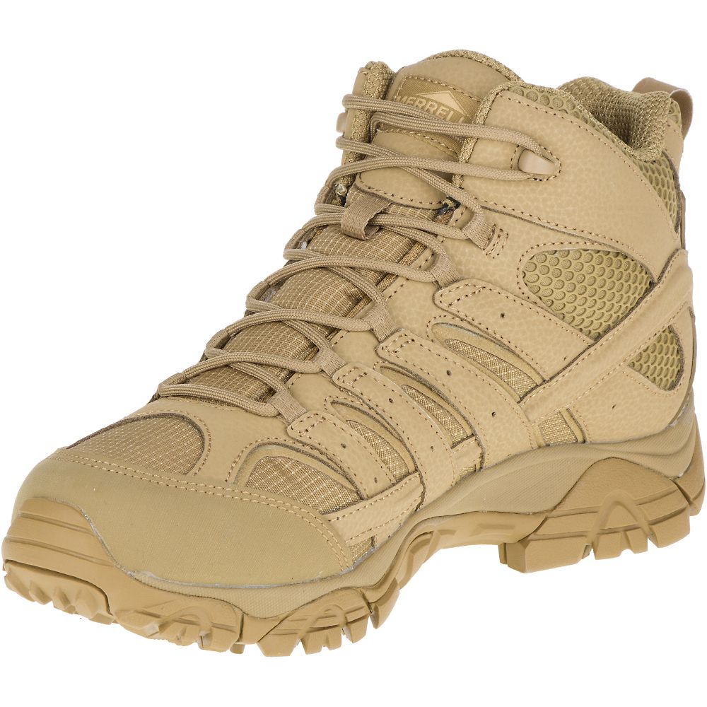 Merrell Moab 2 Mid Tactical Wide Width Waterproof Vízálló Bakancs Férfi Barna | ME0482-HU