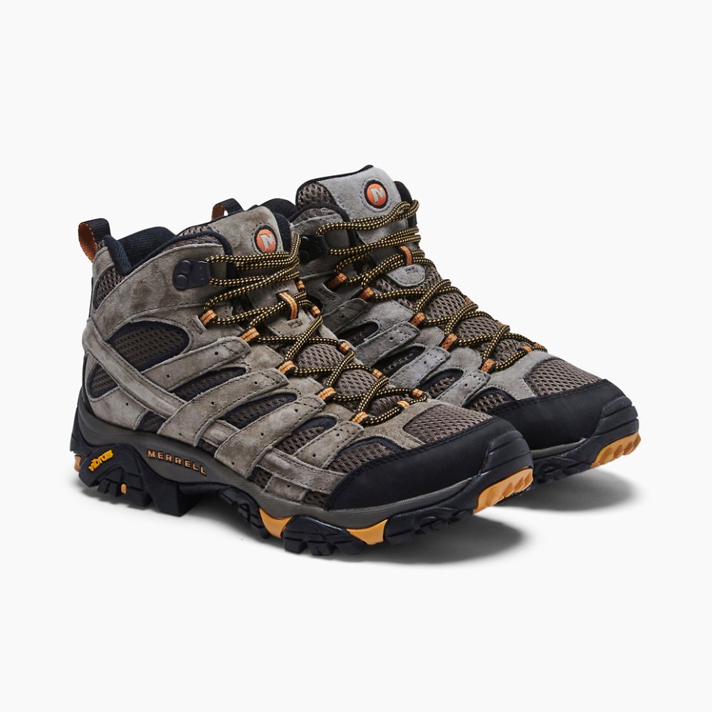 Merrell Moab 2 Mid Ventilator Csizma Férfi Olivazöld | ME0142-HU