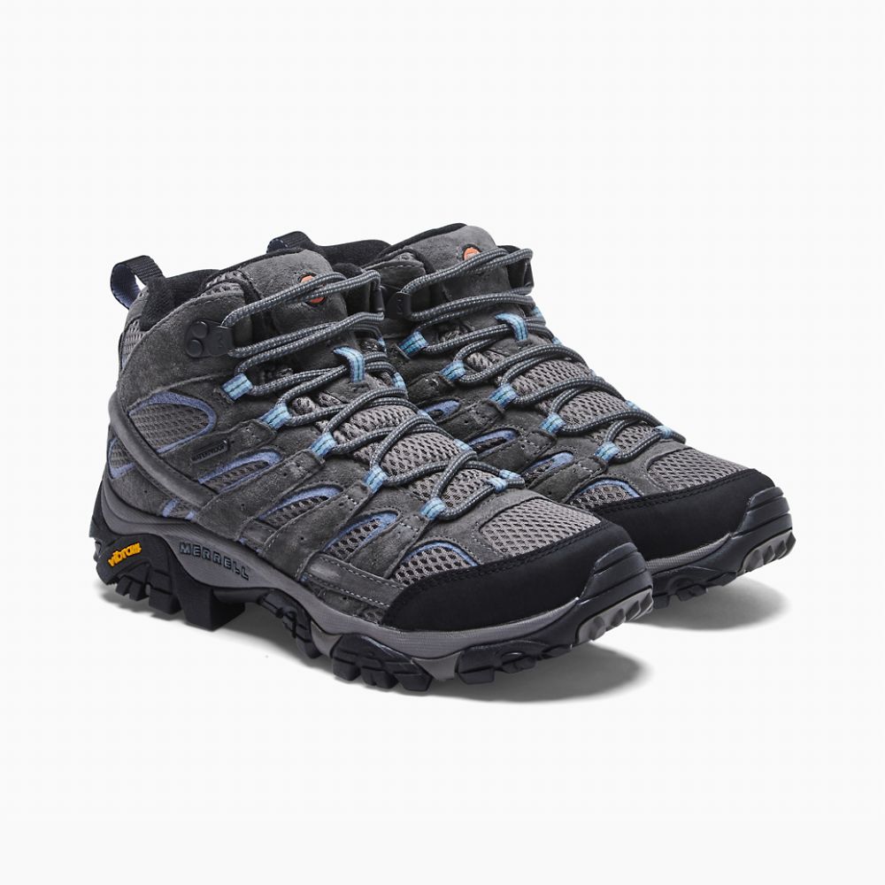 Merrell Moab 2 Mid Waterproof Vízálló Bakancs Női Szürke | ME1067-HU