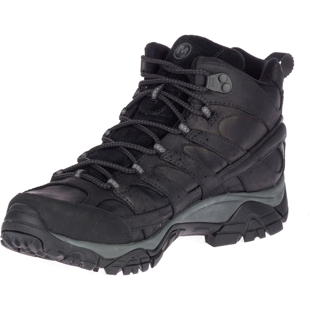 Merrell Moab 2 Prime Mid Waterproof Vízálló Bakancs Férfi Fekete | ME0486-HU