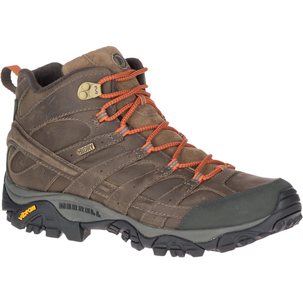 Merrell Moab 2 Prime Mid Wide Width Waterproof Vízálló Bakancs Férfi Kávé | ME0487-HU