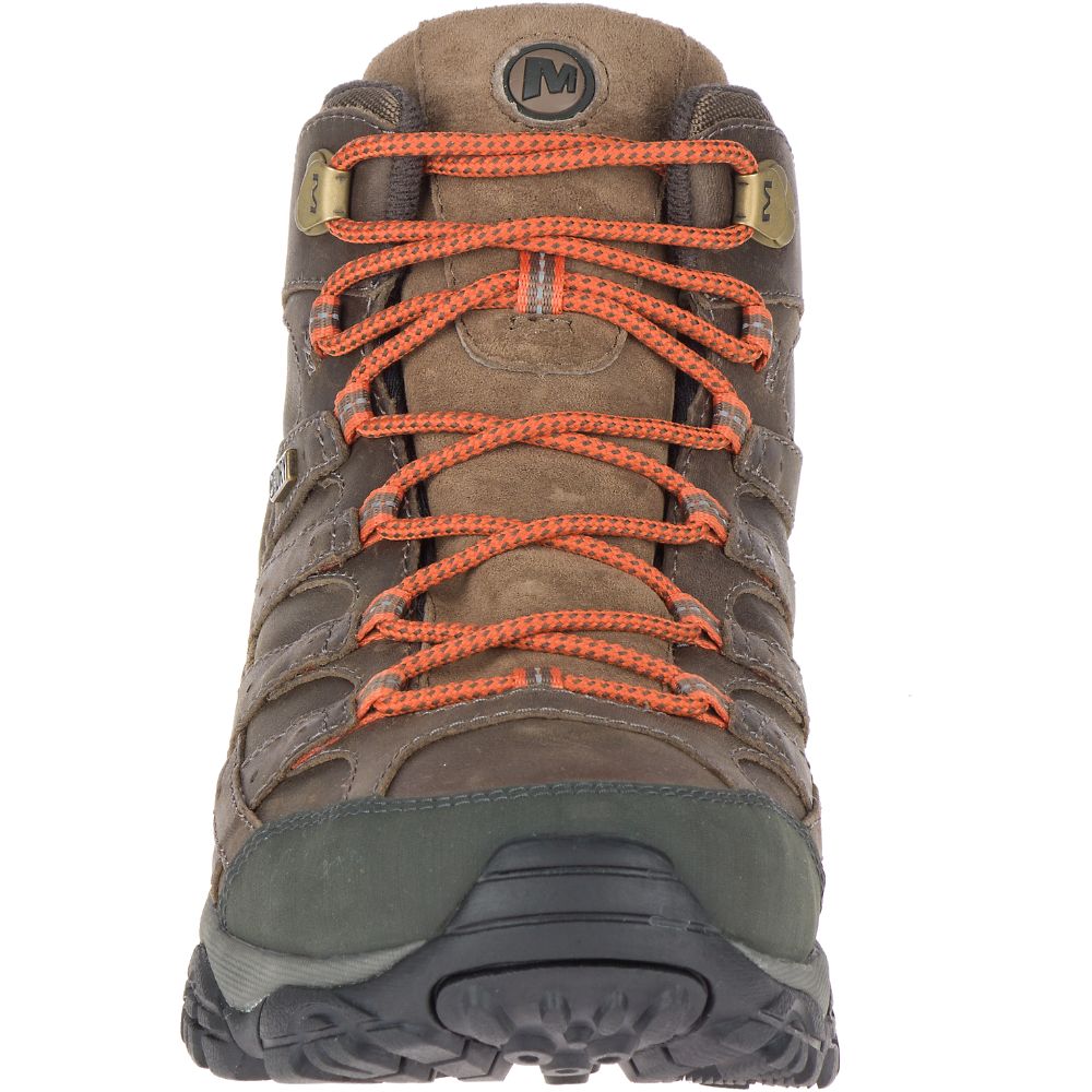 Merrell Moab 2 Prime Mid Wide Width Waterproof Vízálló Bakancs Férfi Kávé | ME0487-HU