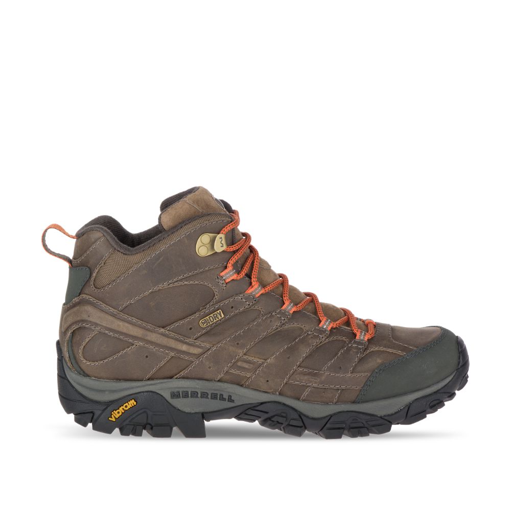 Merrell Moab 2 Prime Mid Wide Width Waterproof Vízálló Bakancs Férfi Kávé | ME0487-HU