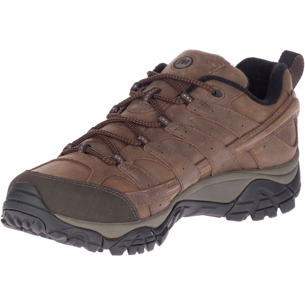 Merrell Moab 2 Prime Wide Width Waterproof Vízálló Cipő Férfi Kávé | ME0551-HU