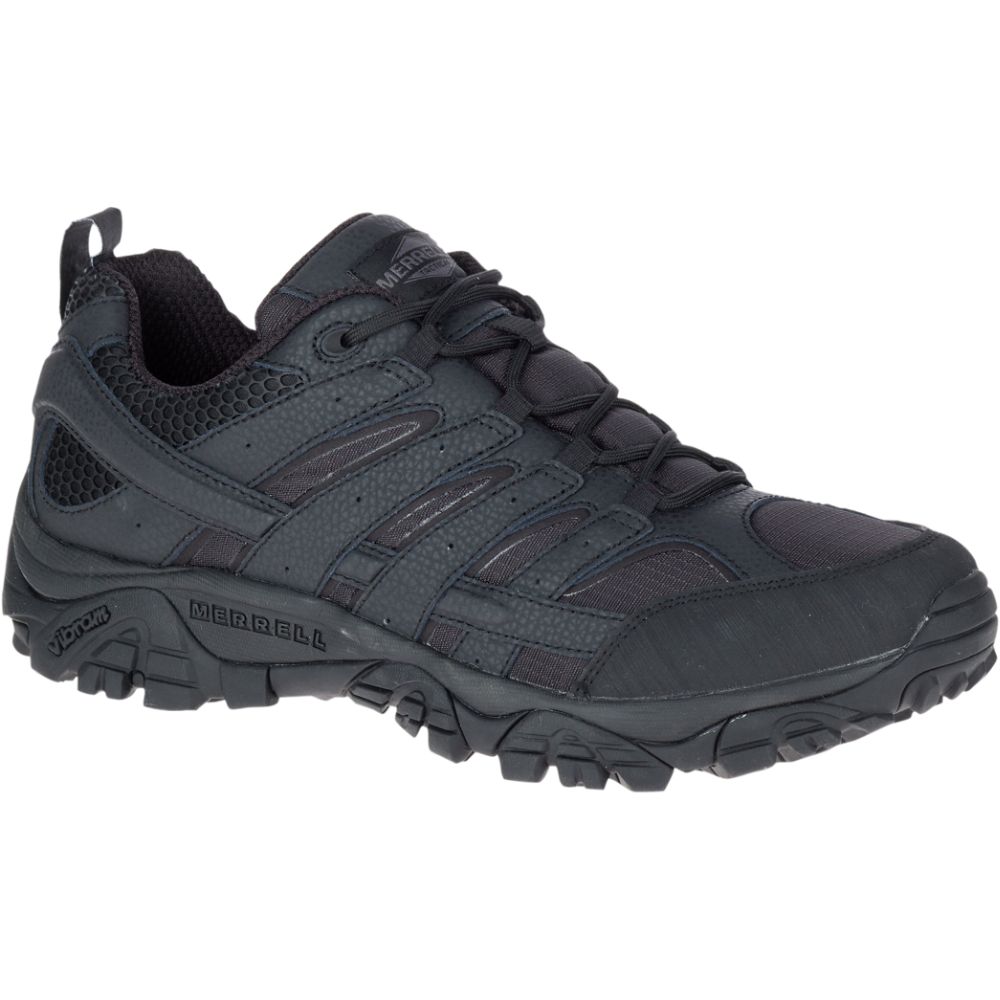 Merrell Moab 2 Tactical Shoe Wide Width Cipő Férfi Fekete | ME0247-HU