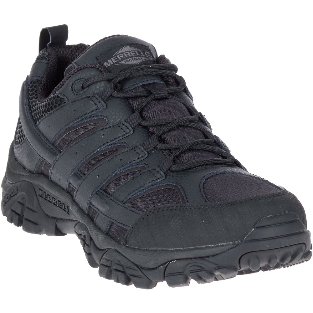 Merrell Moab 2 Tactical Shoe Wide Width Cipő Férfi Fekete | ME0247-HU