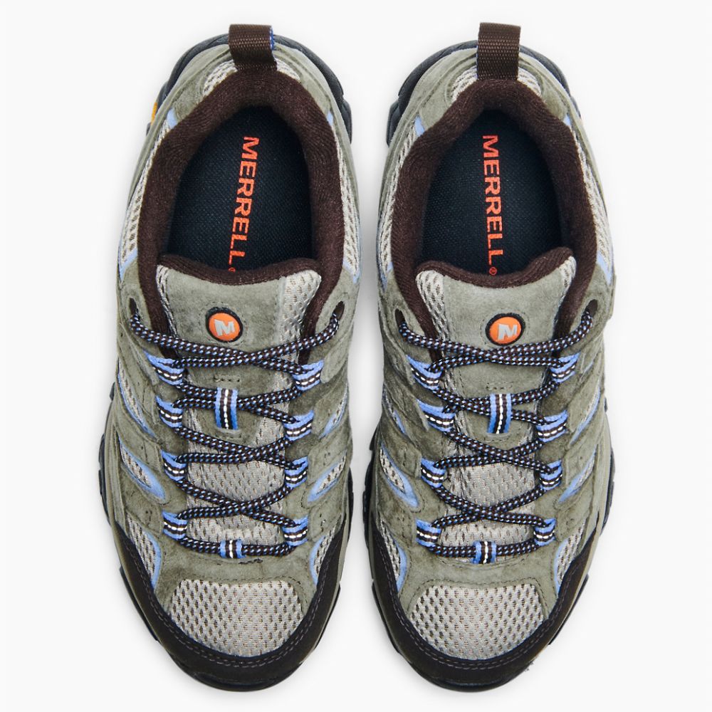 Merrell Moab 2f Wide Width Waterproof Vízálló Cipő Női Olivazöld | ME1094-HU