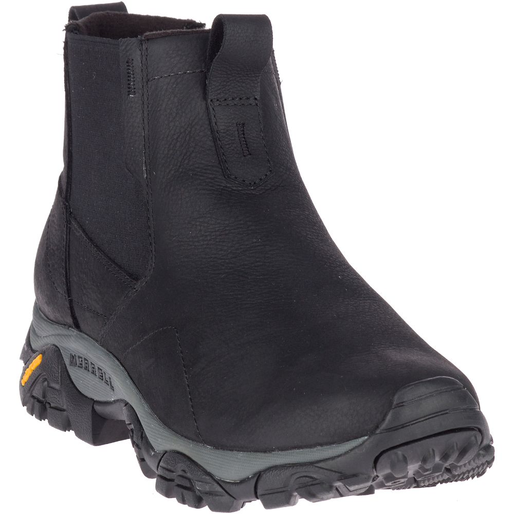 Merrell Moab Adventure Chelsea Wide Width Waterproof Vízálló Bakancs Férfi Fekete | ME0490-HU