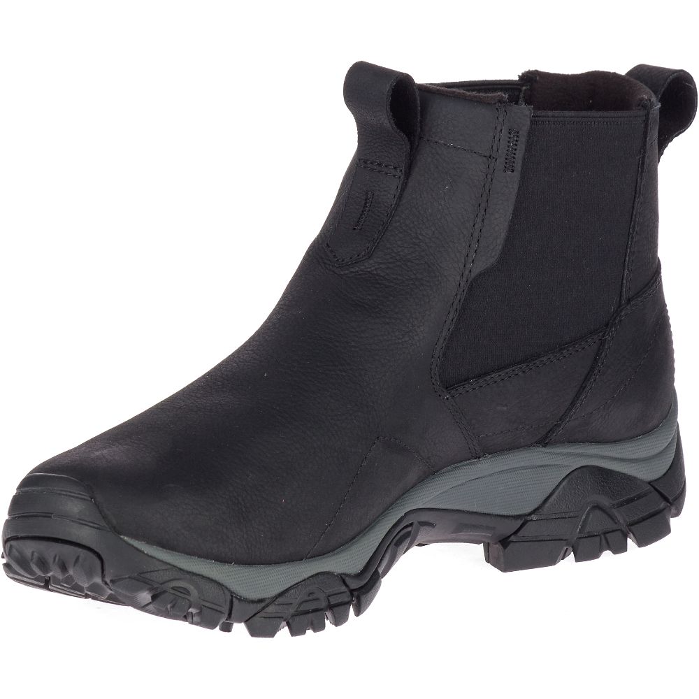 Merrell Moab Adventure Chelsea Wide Width Waterproof Vízálló Bakancs Férfi Fekete | ME0490-HU