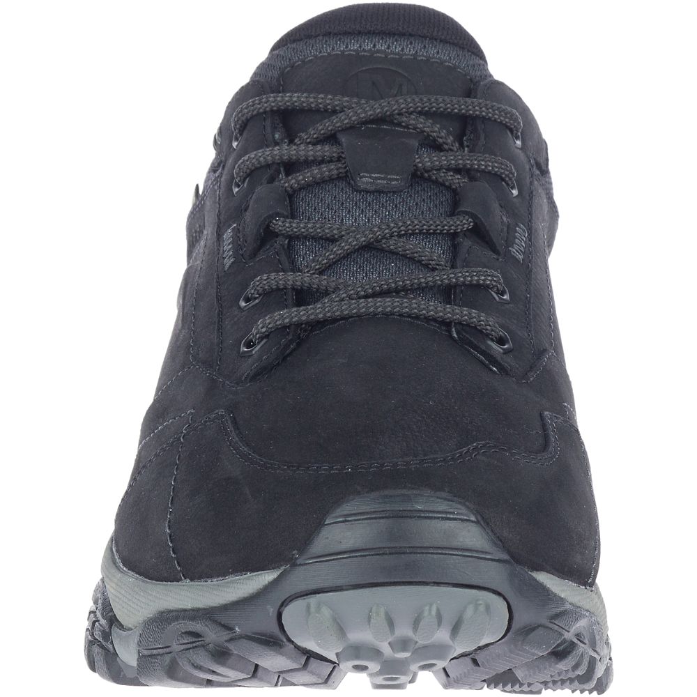 Merrell Moab Adventure Lace Wide Width Waterproof Vízálló Cipő Férfi Fekete | ME0555-HU