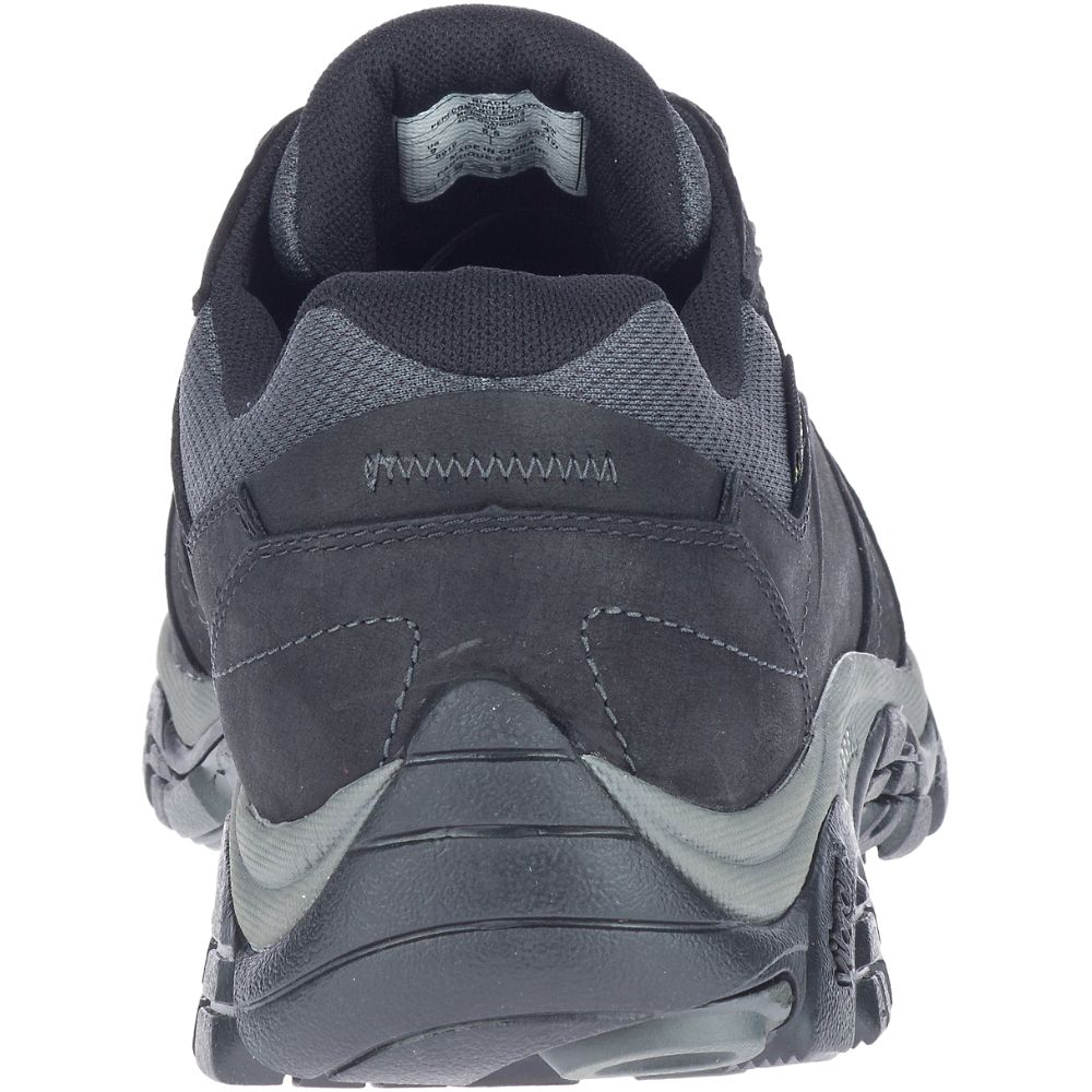 Merrell Moab Adventure Lace Wide Width Waterproof Vízálló Cipő Férfi Fekete | ME0555-HU