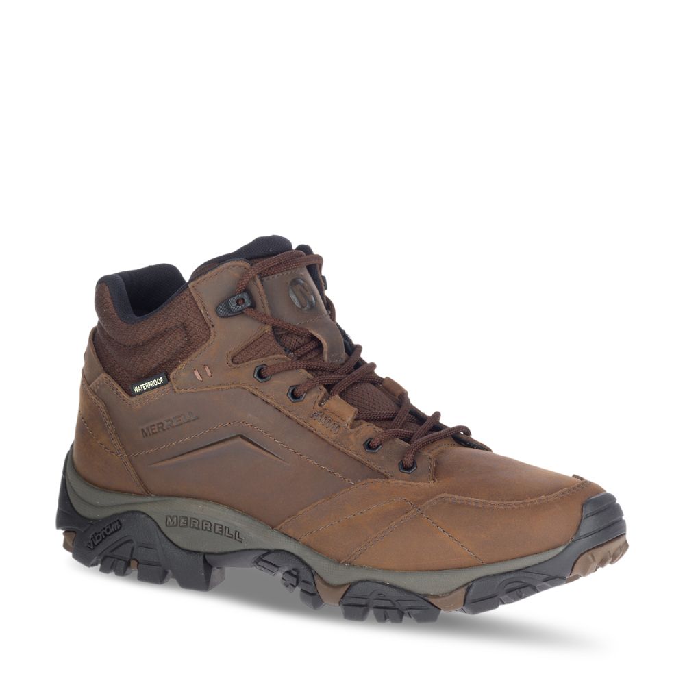 Merrell Moab Adventure Mid Wide Width Waterproof Vízálló Bakancs Férfi Kávé | ME0492-HU