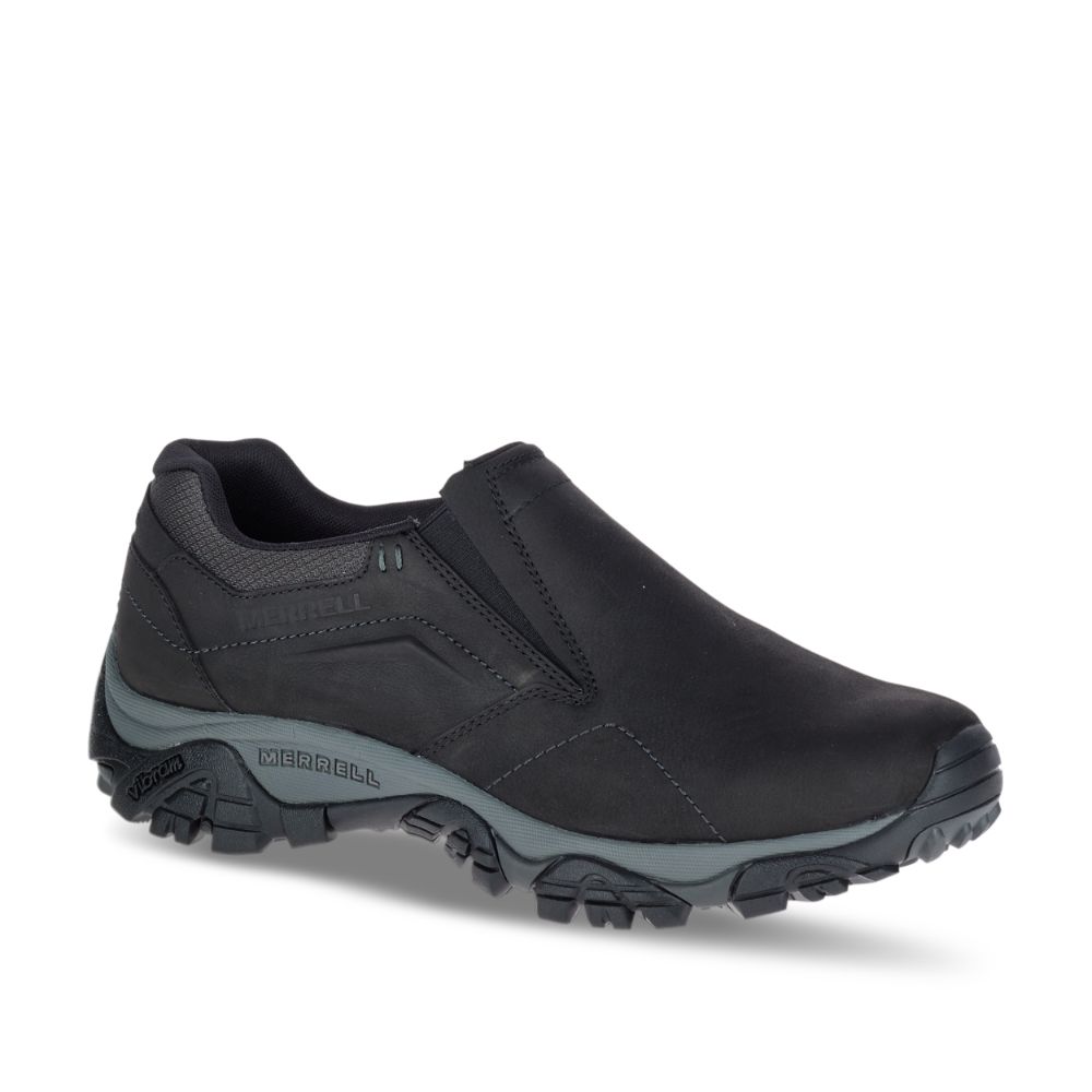 Merrell Moab Adventure Moc Wide Width Cipő Férfi Fekete | ME0261-HU