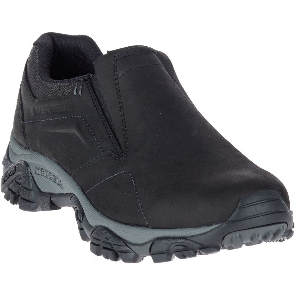 Merrell Moab Adventure Moc Wide Width Cipő Férfi Fekete | ME0261-HU