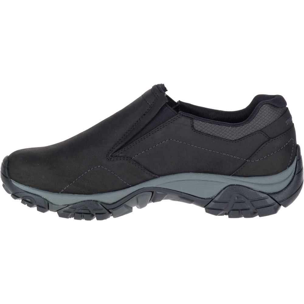 Merrell Moab Adventure Moc Wide Width Cipő Férfi Fekete | ME0261-HU