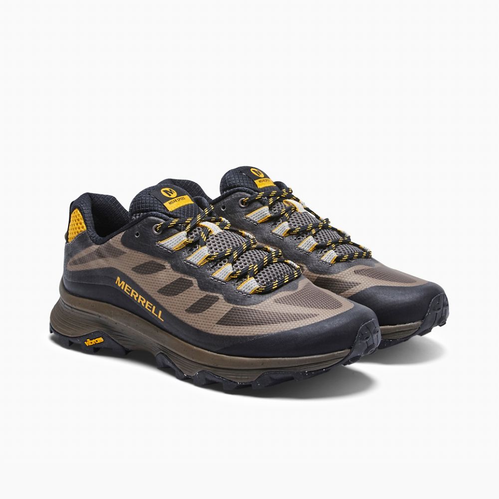 Merrell Moab Speed Cipő Férfi Khaki | ME0278-HU