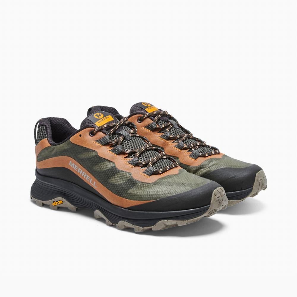 Merrell Moab Speed Cipő Férfi Olivazöld | ME0273-HU