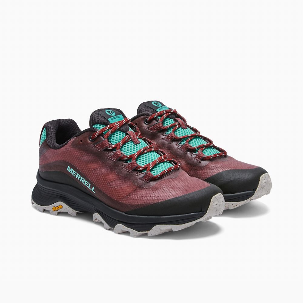 Merrell Moab Speed Cipő Női Bordó | ME0882-HU