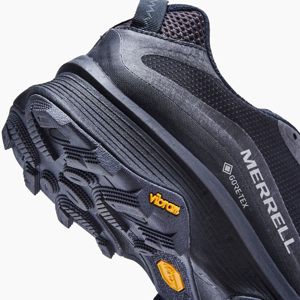 Merrell Moab Speed GORE-TEX® Cipő Férfi Fekete | ME0288-HU