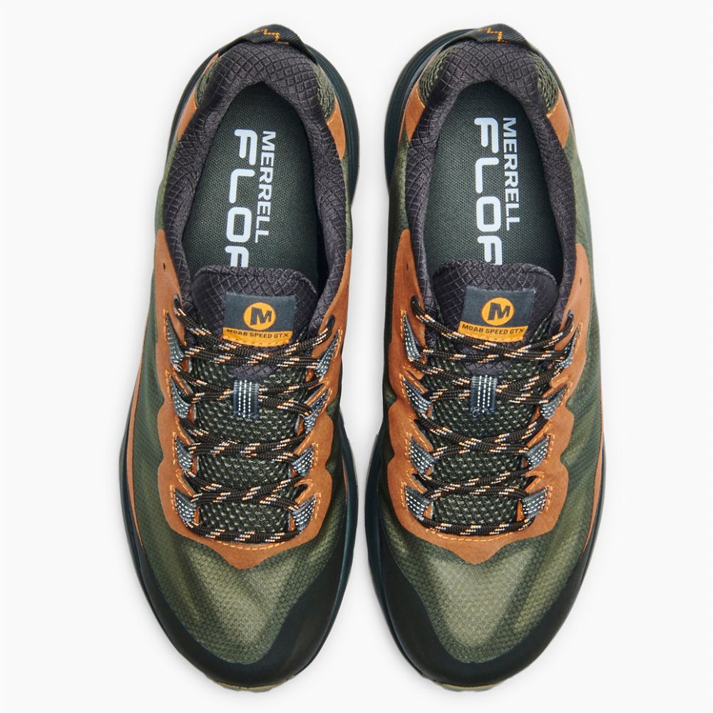 Merrell Moab Speed GORE-TEX® Cipő Férfi Olivazöld | ME0285-HU