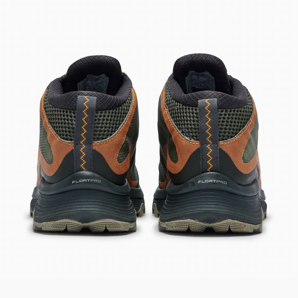 Merrell Moab Speed Mid GORE-TEX® Cipő Férfi Olivazöld | ME0289-HU