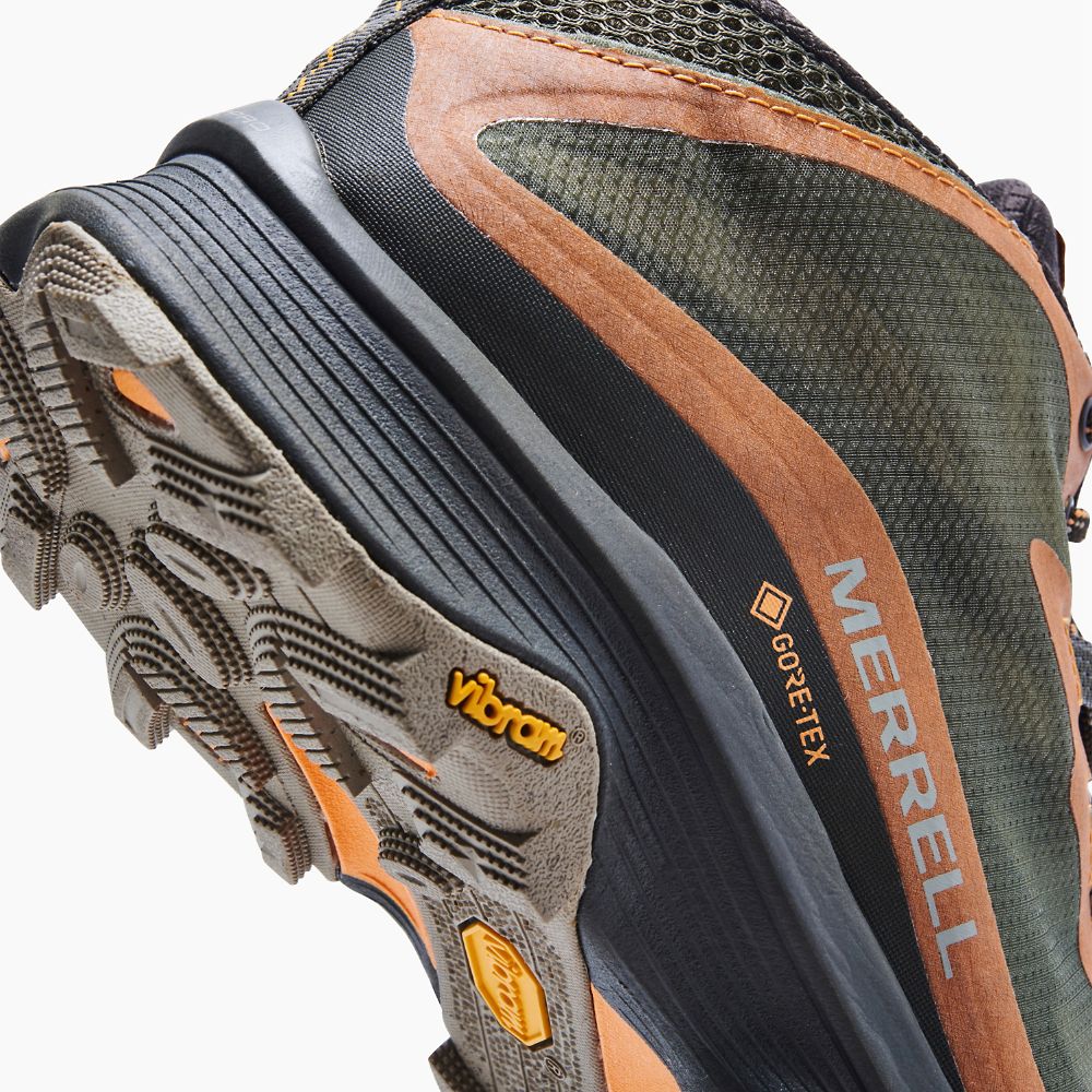 Merrell Moab Speed Mid GORE-TEX® Cipő Férfi Olivazöld | ME0289-HU