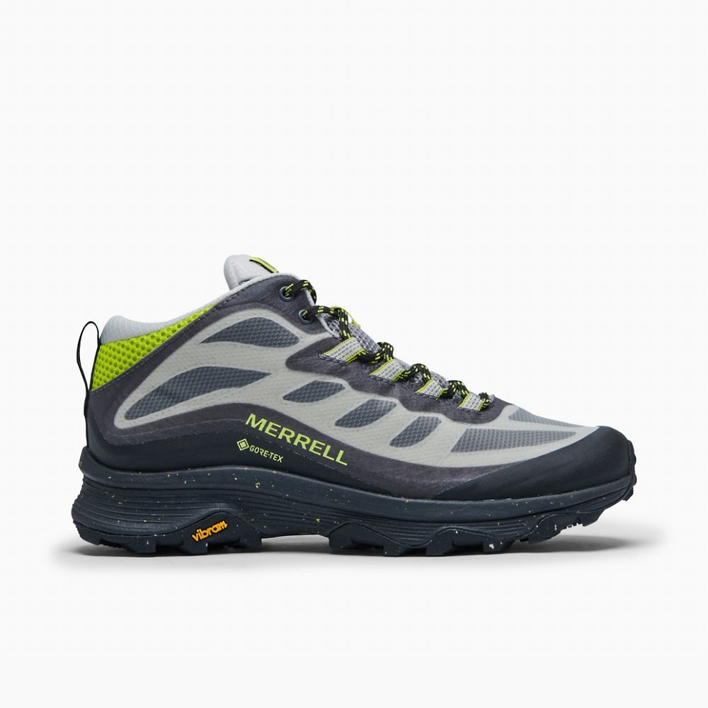 Merrell Moab Speed Mid GORE-TEX® Cipő Férfi Szürke | ME0292-HU