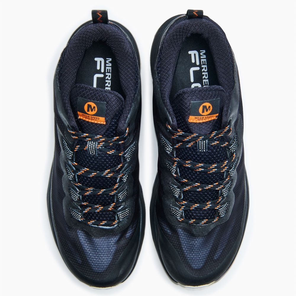 Merrell Moab Speed Mid GORE-TEX® Cipő Férfi Fekete | ME0293-HU