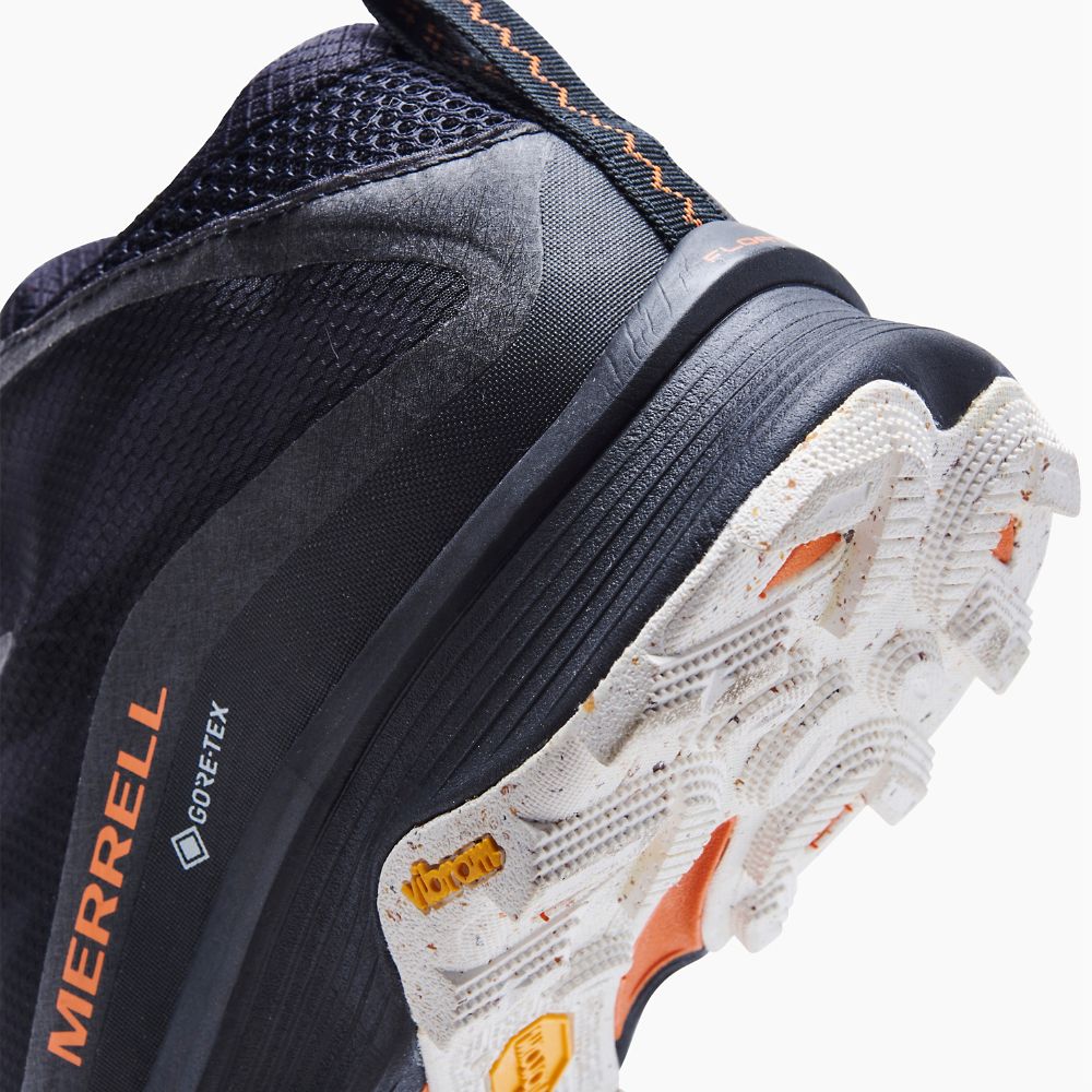 Merrell Moab Speed Mid GORE-TEX® Cipő Férfi Fekete | ME0293-HU