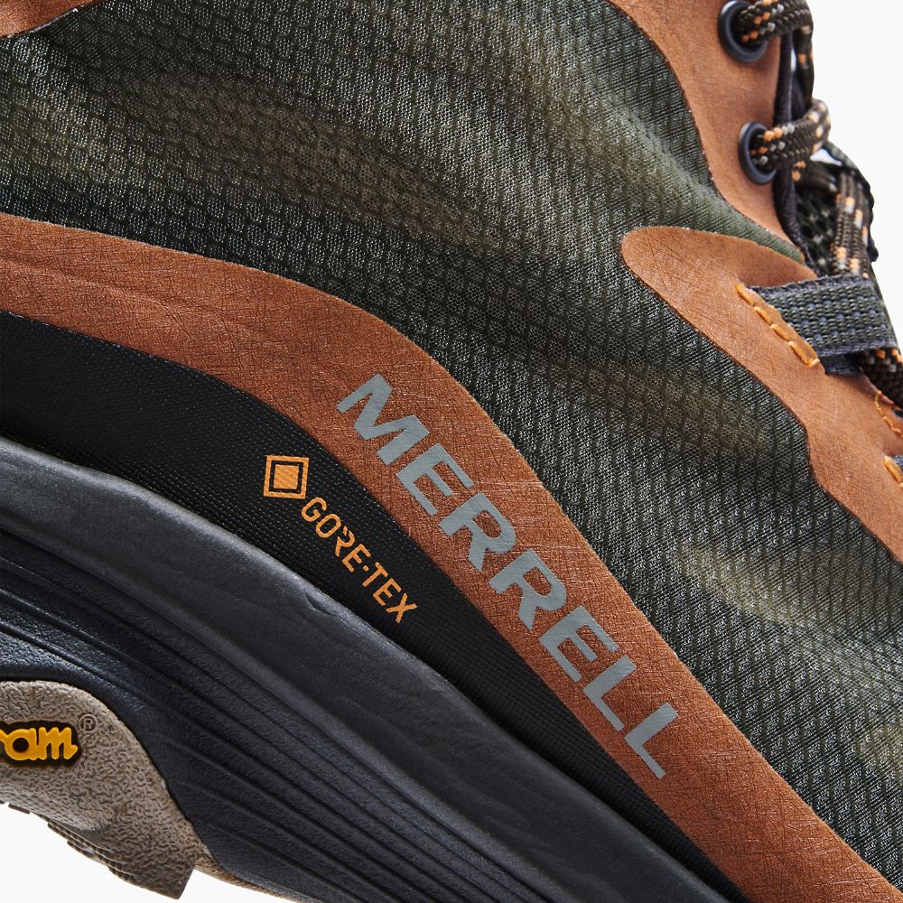 Merrell Moab Speed Mid GORE-TEX® Csizma Férfi Aqua | ME0145-HU