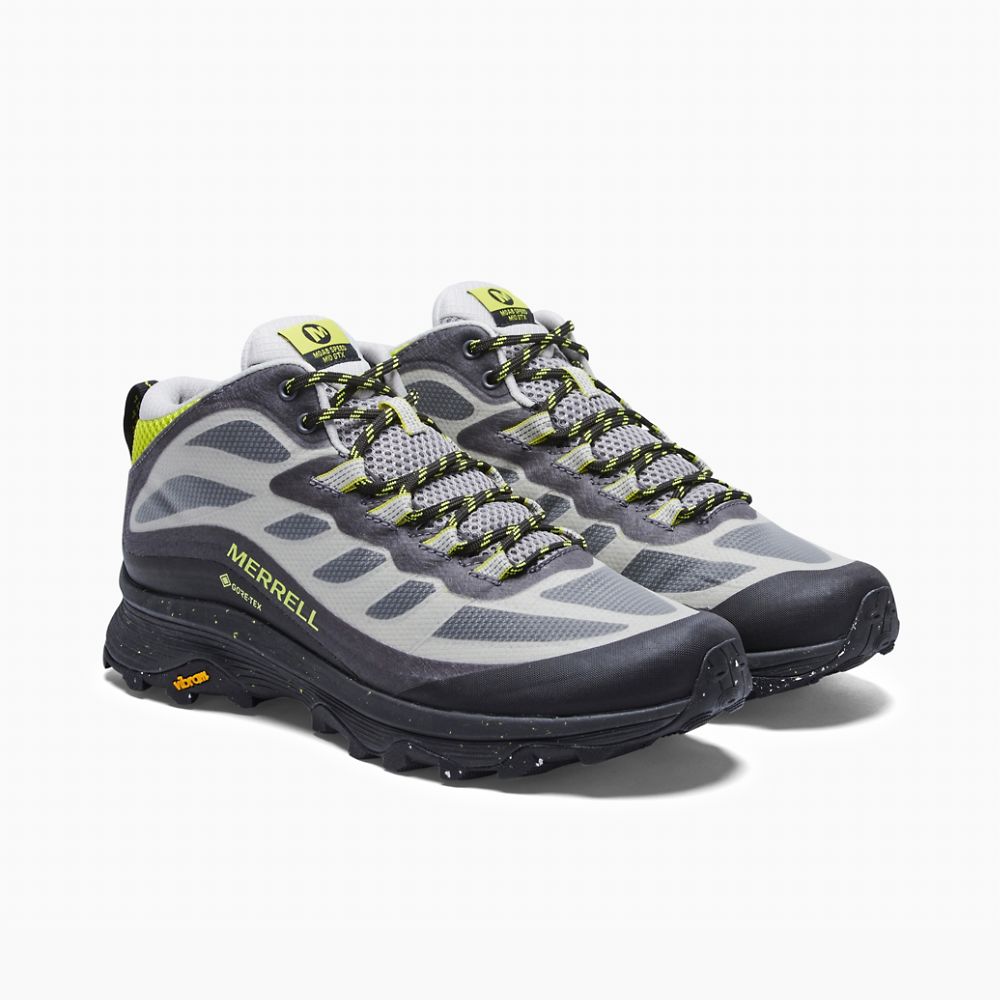 Merrell Moab Speed Mid GORE-TEX® Csizma Férfi Titán | ME0146-HU