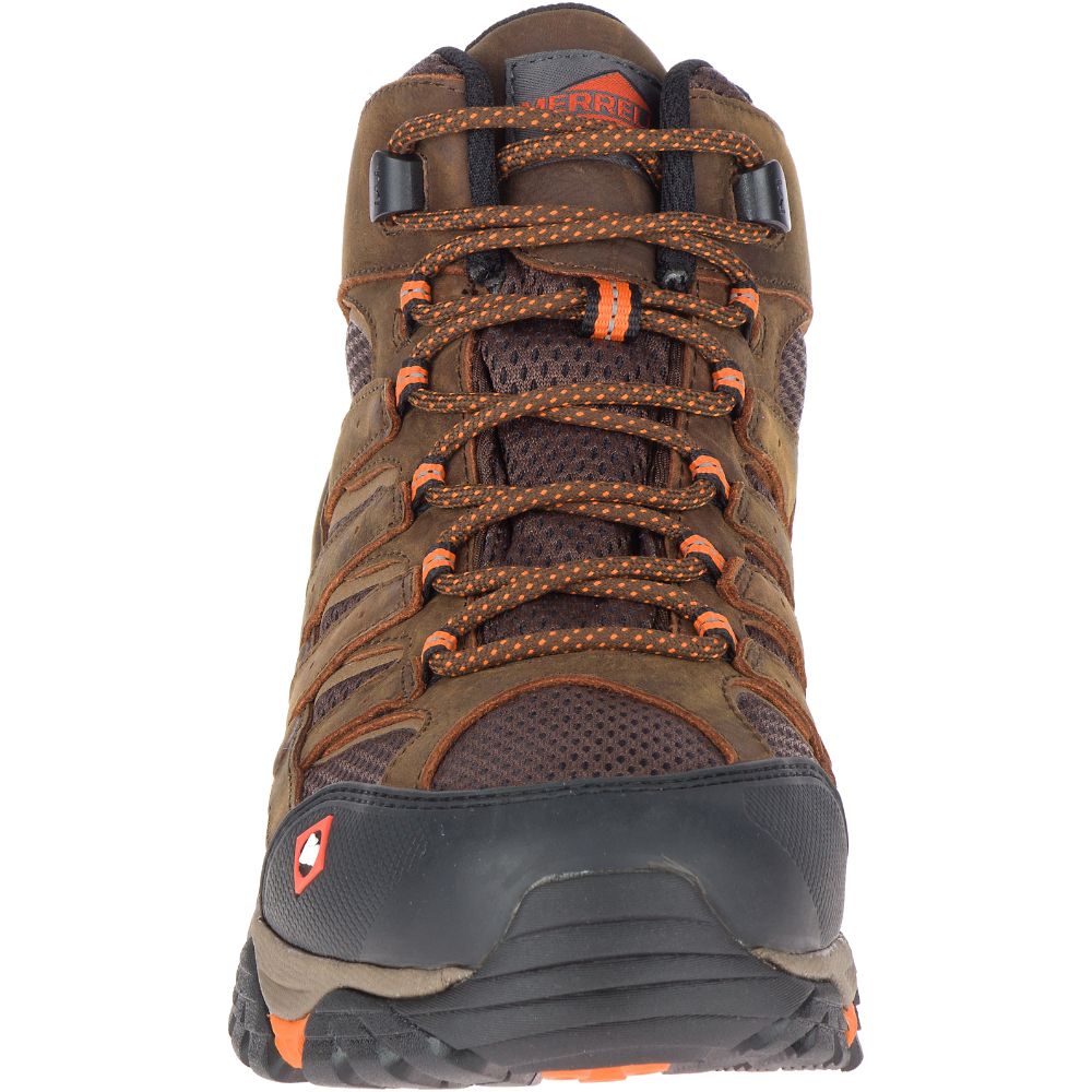 Merrell Moab Vertex Mid SR Waterproof Vízálló Bakancs Férfi Kávé | ME0498-HU